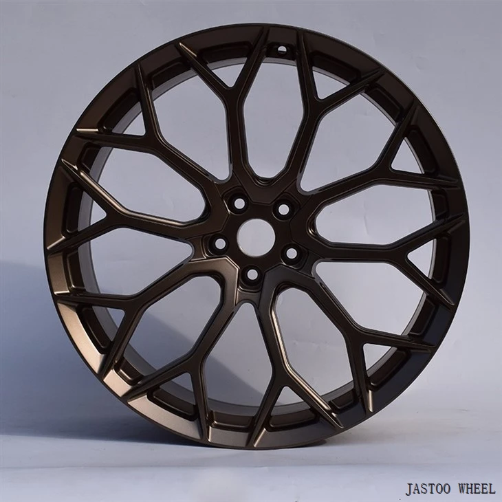 22*10 Inch Matte Bronze Passenger Car Wheels Aluminum Forged
